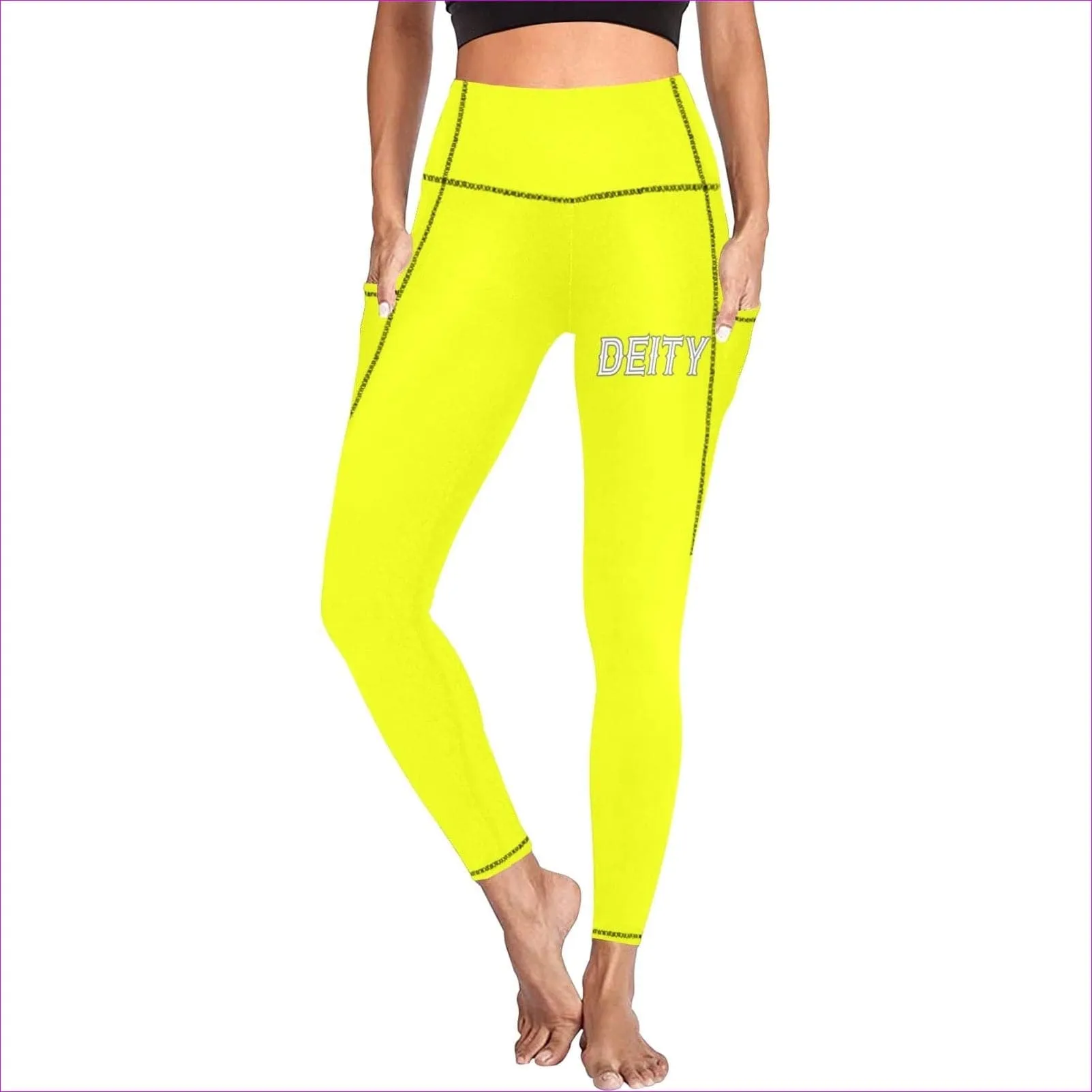 Deity High Waist Leggings w/ Pockets - 10 Colors