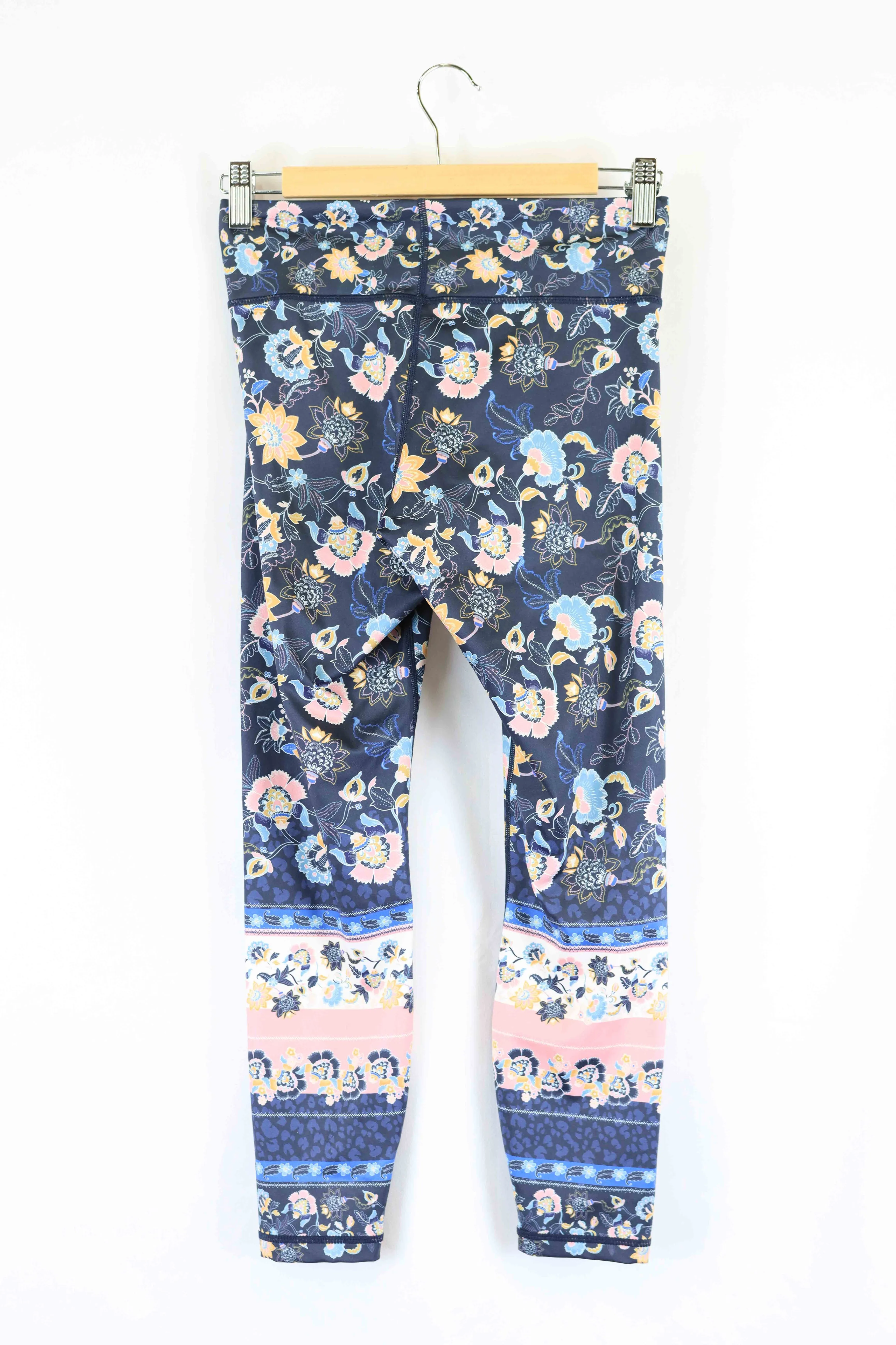 Dharma Bums Navy Multi Print Leggings S