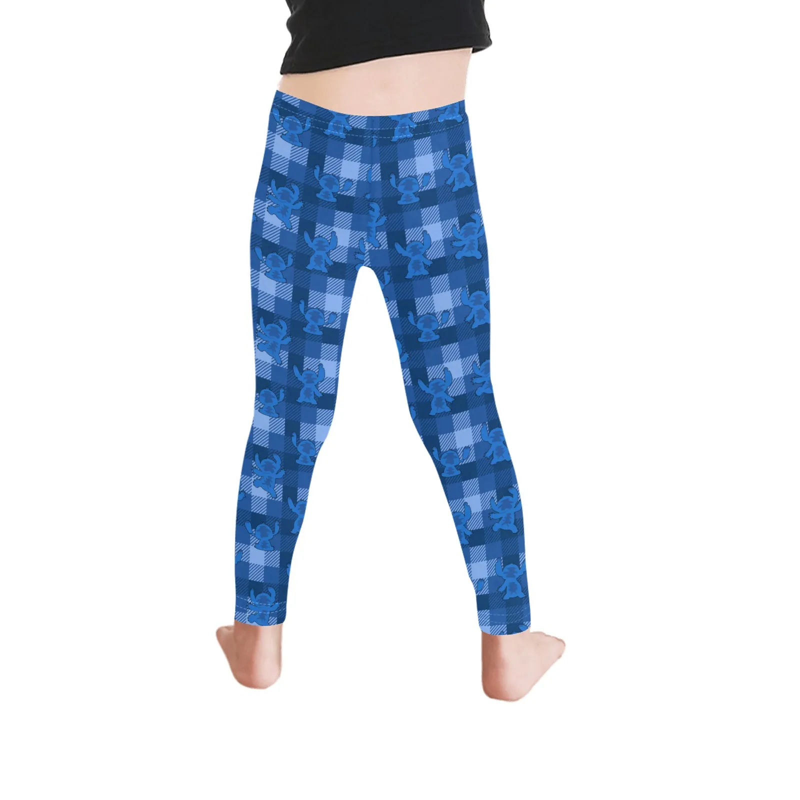 Disney Lilo And Stitch 626 Plaid Kid's Leggings