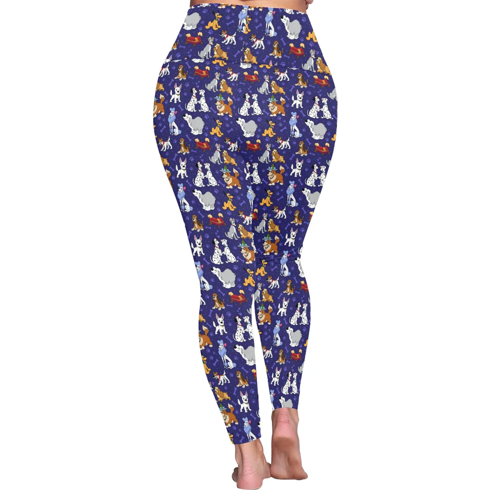 Dog Favorites Women's Plus Size Athletic Leggings