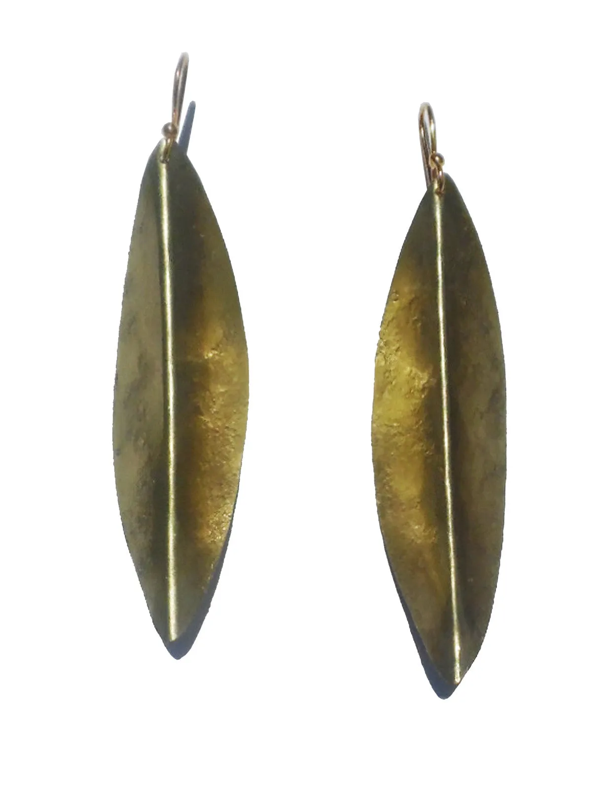 Earrings Arrow In Gold On Brass