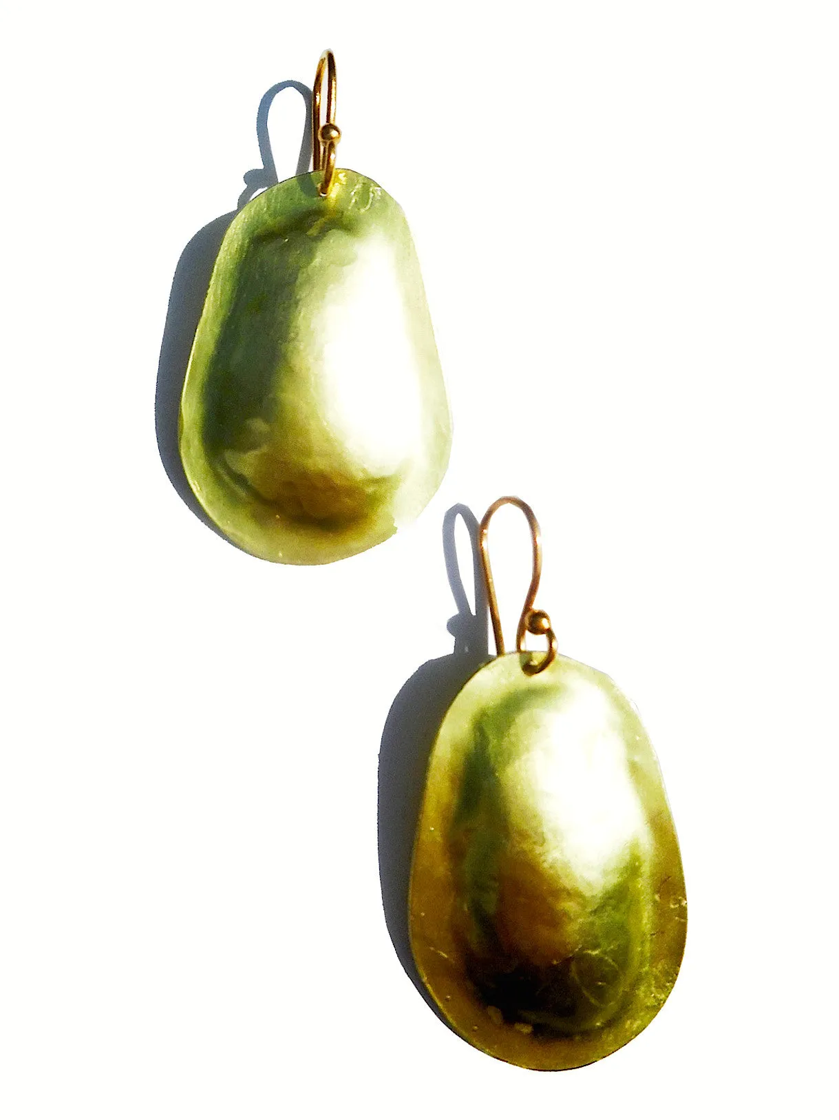 Earrings Small Drop Gold On Brass