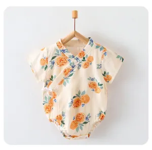 Earthy Summer Cotton Onesie (0-18 months)