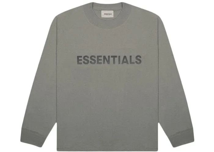 ESSENTIALS FOG 3D SILICON LONG SLEEVE CHARCOAL