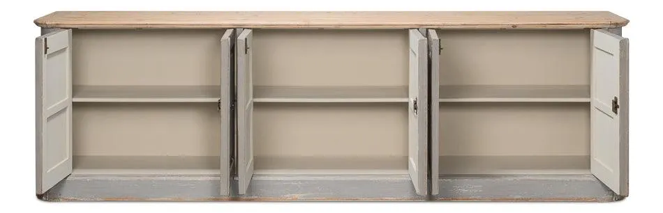 Extra Long Swedish Grey Sideboard