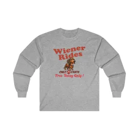 Free Wiener Rides Long Sleeve Tee