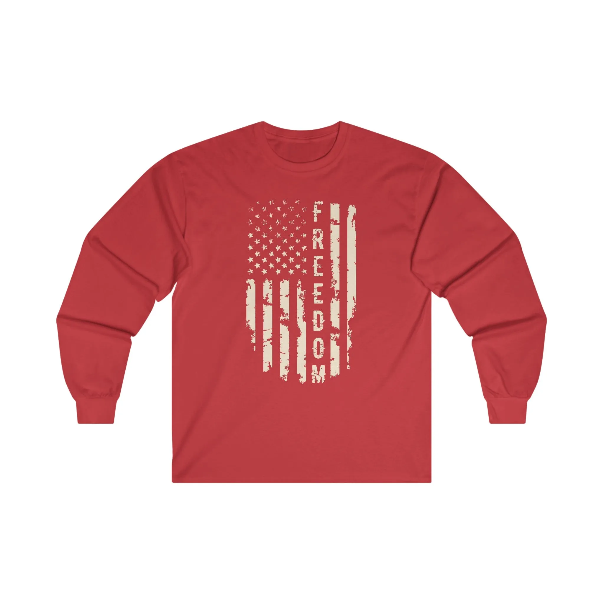 Freedom American Flag Long Sleeve Tee