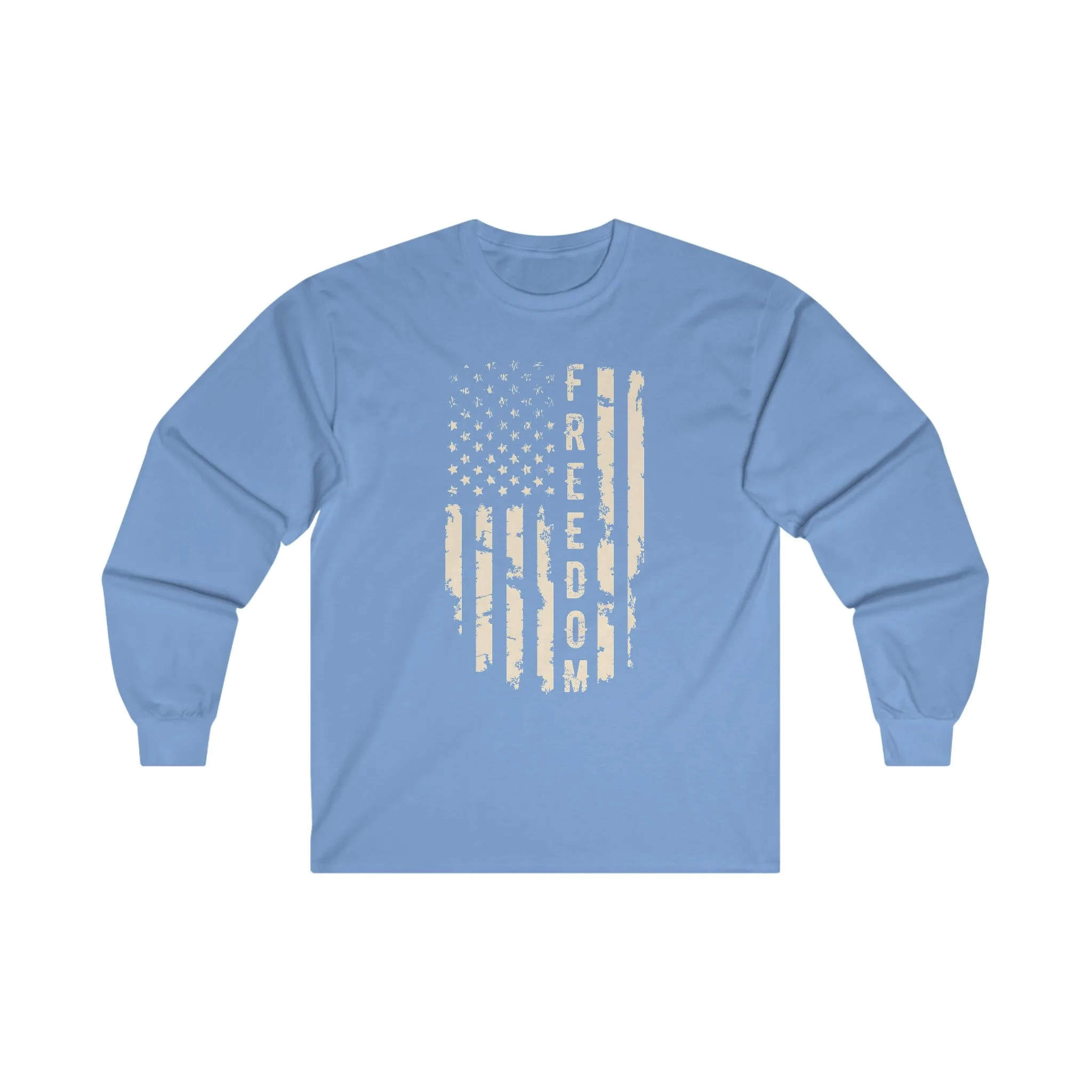 Freedom American Flag Long Sleeve Tee