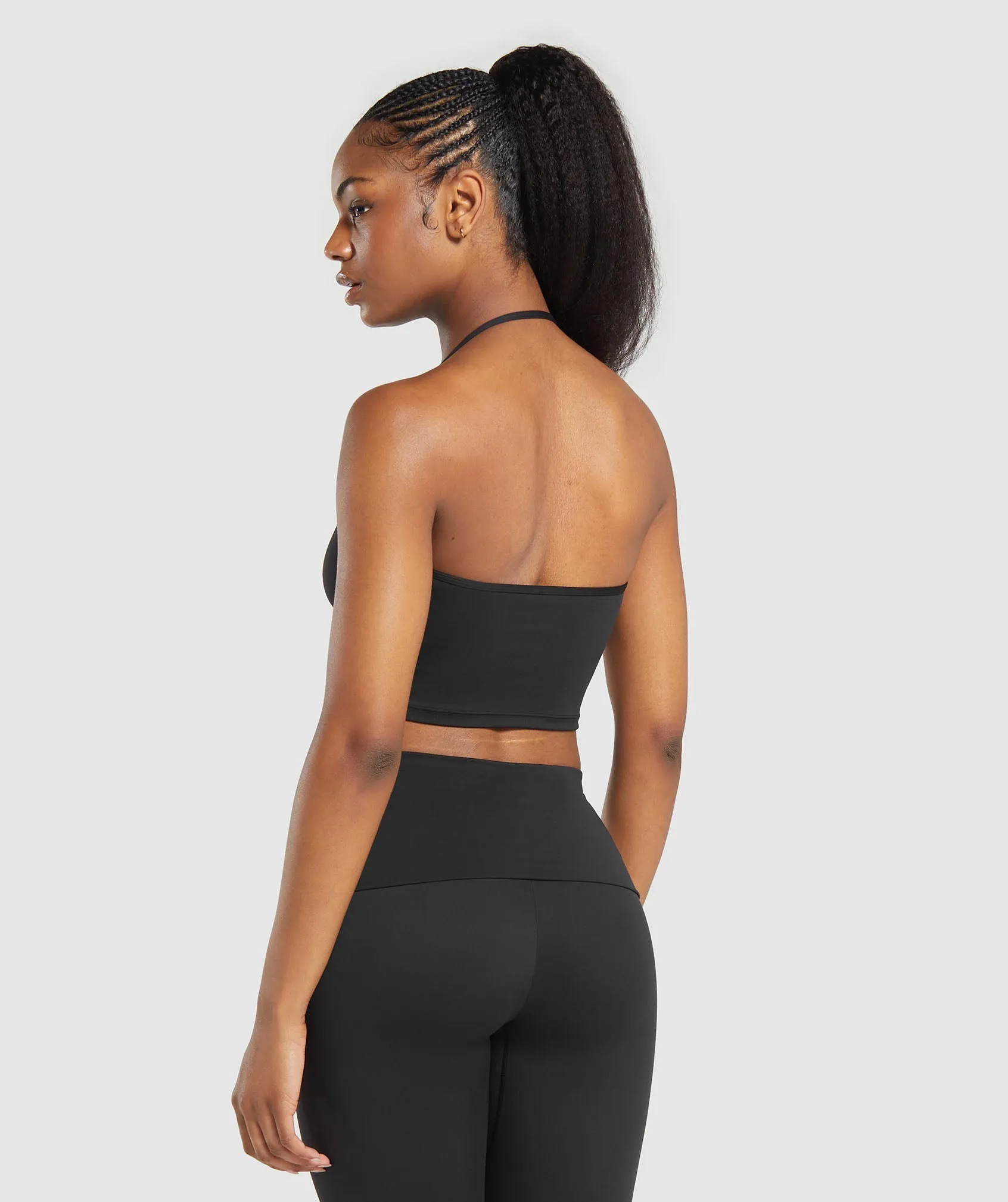 Gymshark Everyday C&S One Shoulder Crop Top - Black