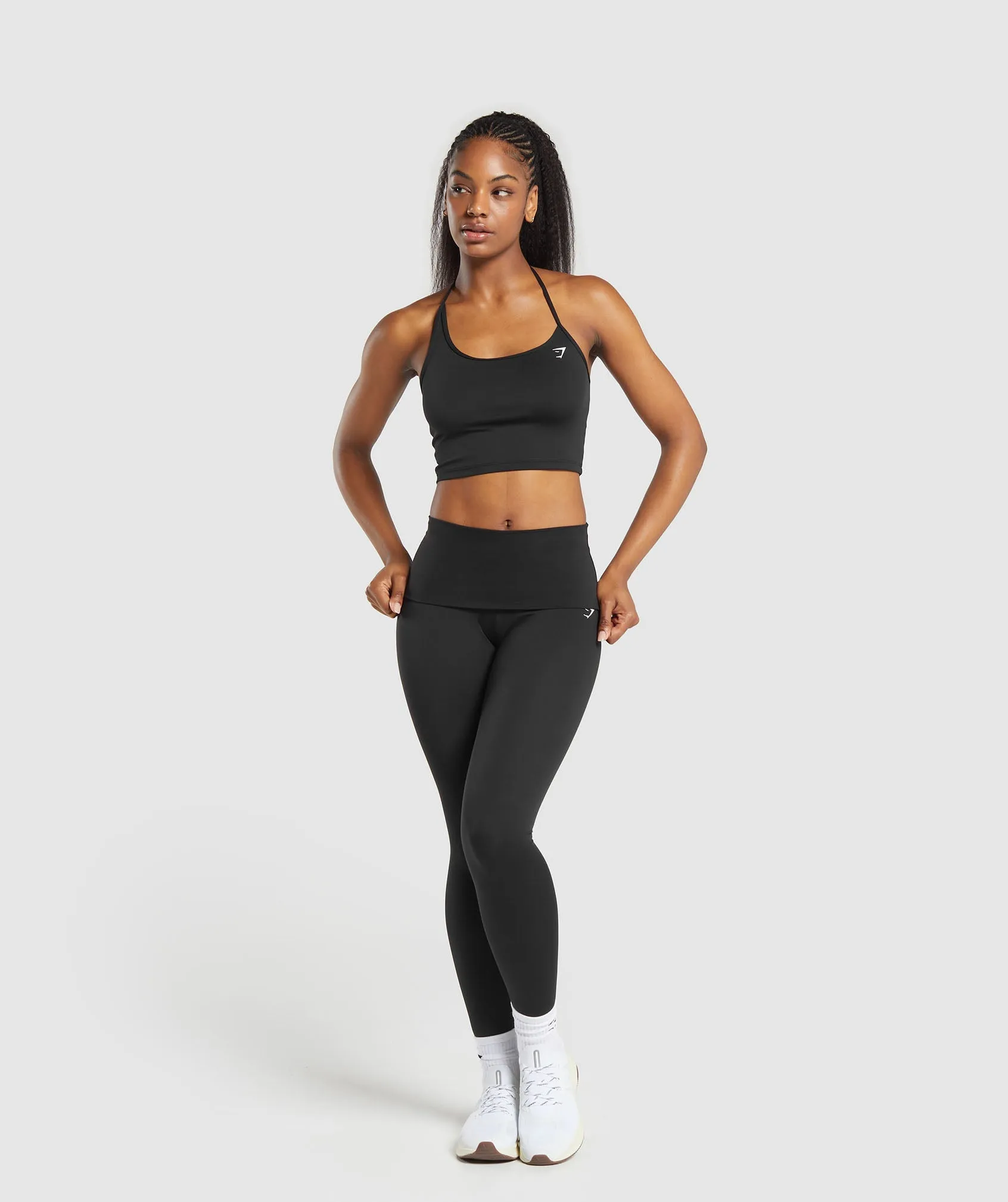 Gymshark Everyday C&S One Shoulder Crop Top - Black