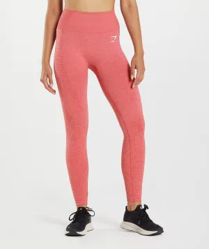 Gymshark Vital Seamless 2.0 Leggings - Chilli Red Marl