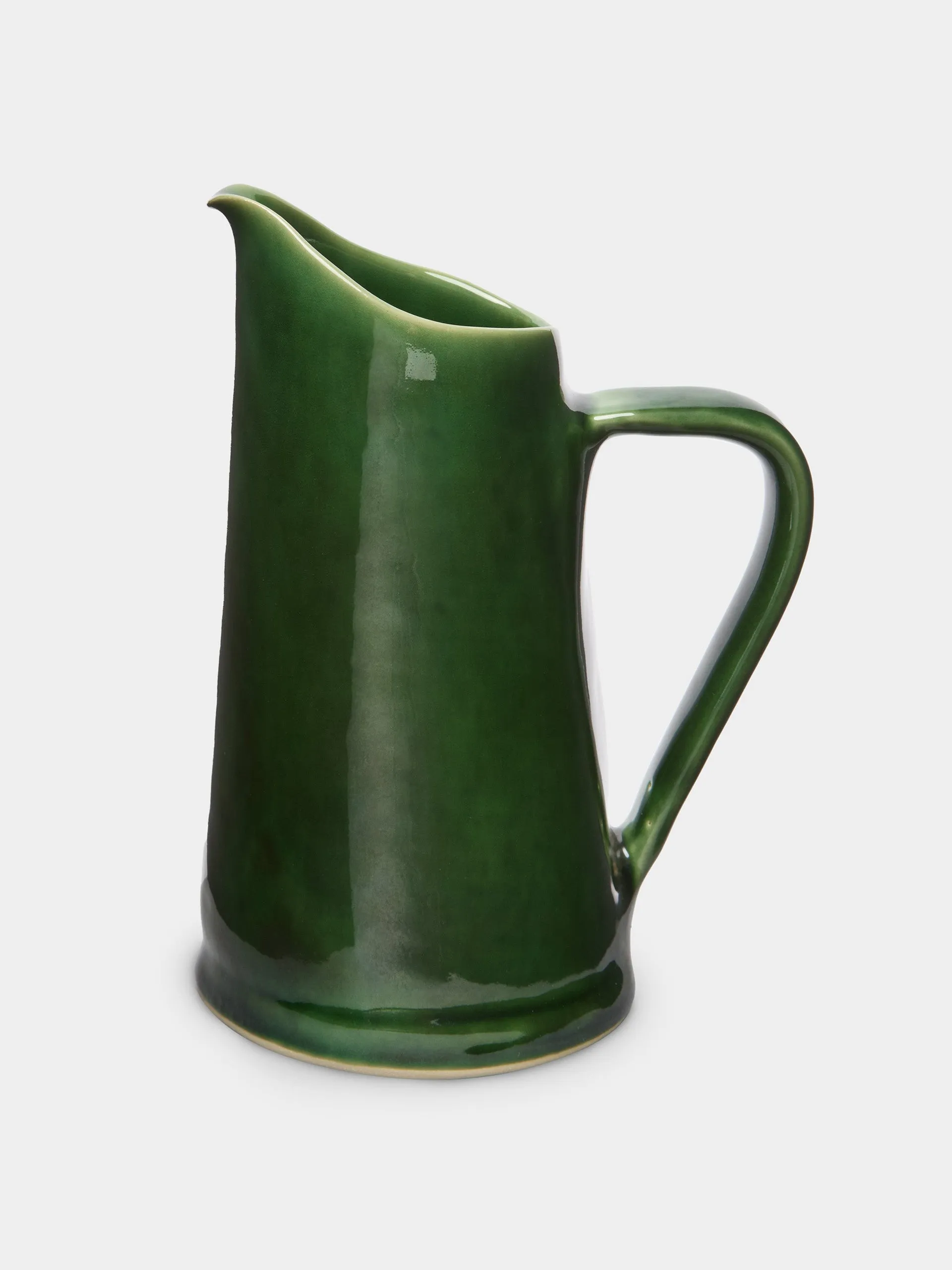 Hand-glazed ceramic extra large jug