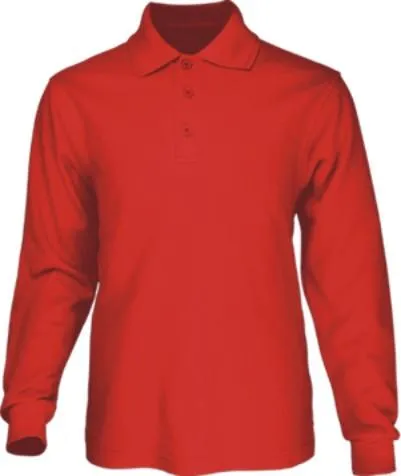 Harbour Long Sleeve Polo - Red