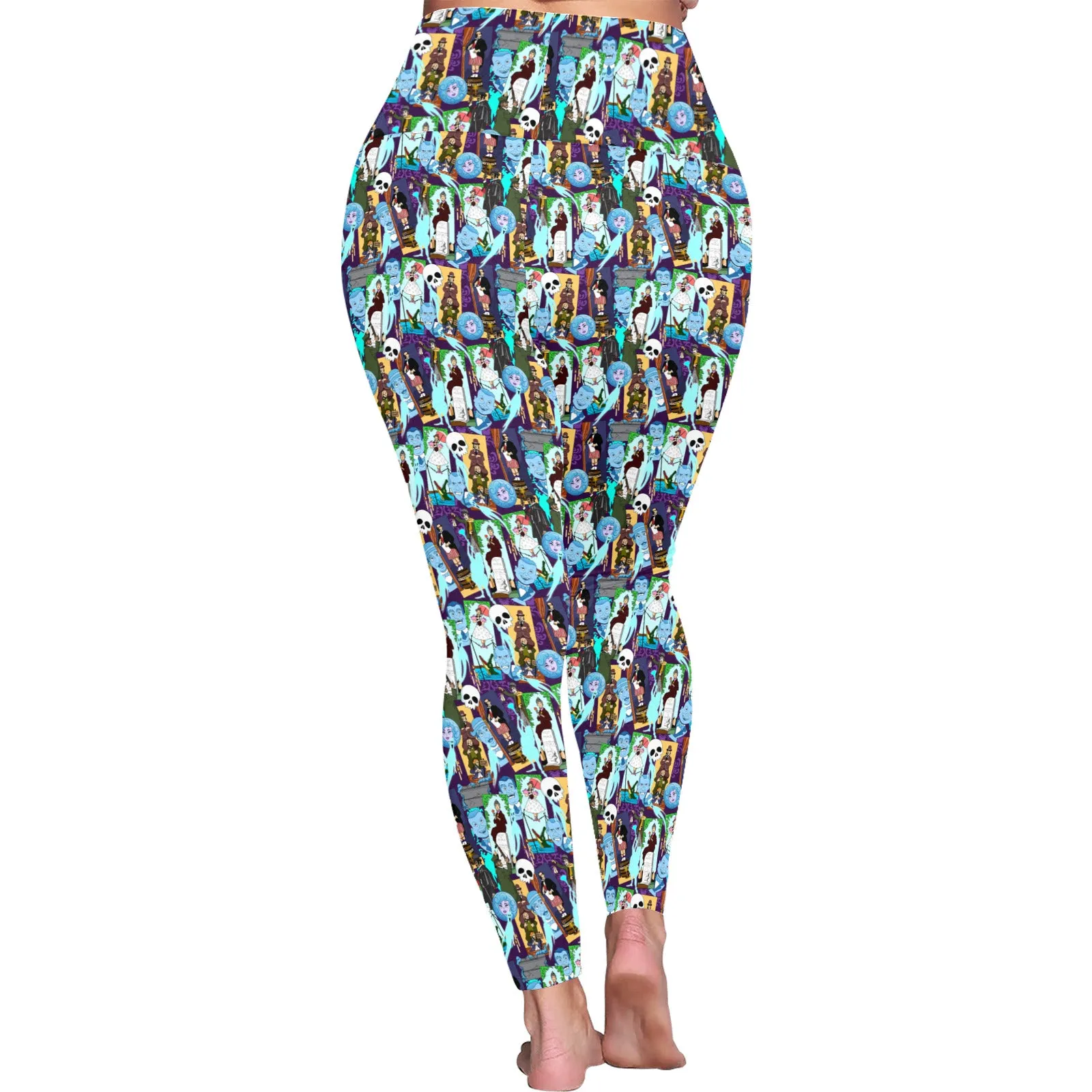 Haunted Mansion Favorites Women's Plus Size Athletic Leggings