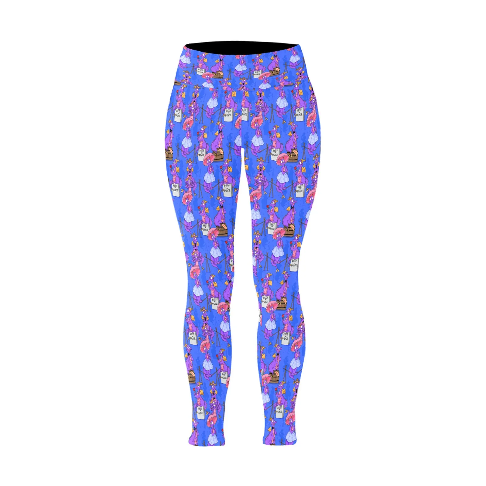 Haunted Mansion Figment Women's Plus Size Athletic Leggings