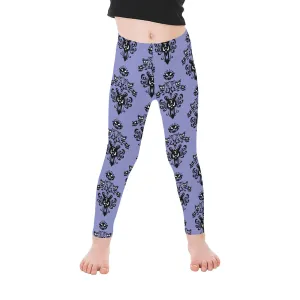 Haunted Mansion Wallpaper Kid's Leggings