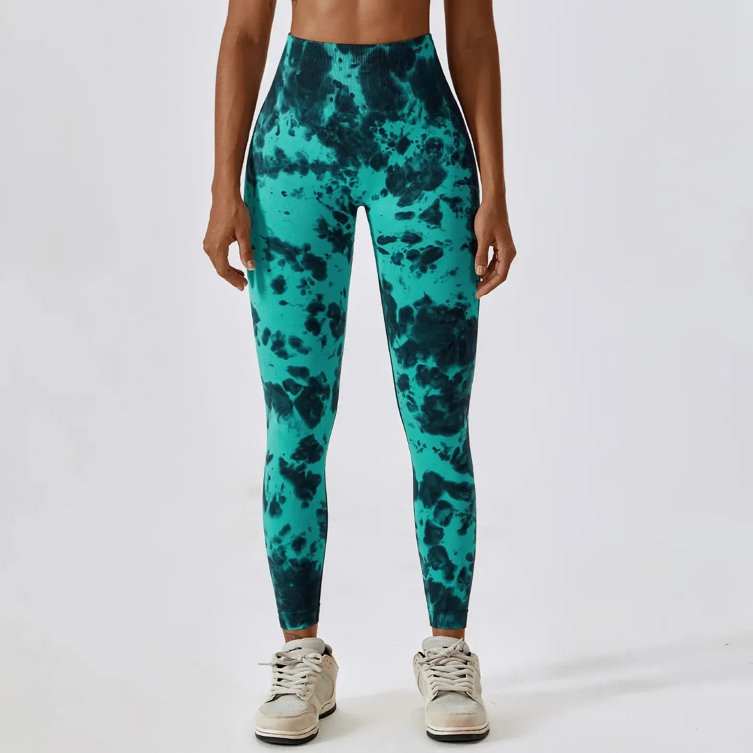 Hearuisavy Tie-Dye Push Up Women's Fitness Leggings