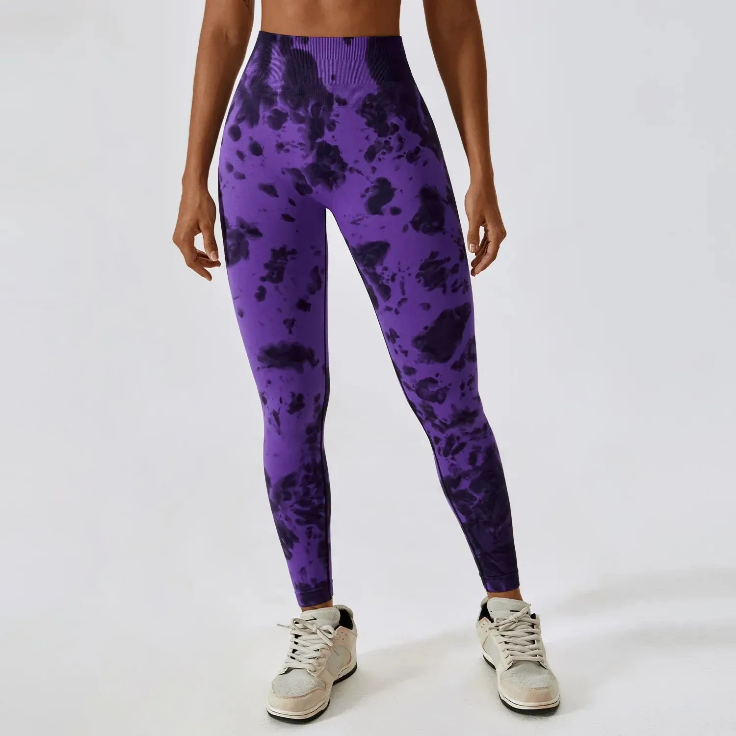 Hearuisavy Tie-Dye Push Up Women's Fitness Leggings