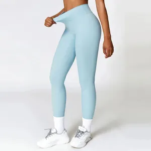 High Quality Gym High Waist Running Fitness Workout Women Push Up Tights Yoga Clothes Sports Leggings