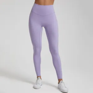 High Waist Naked Feeling Push Up Yoga Pants for Women - Running Workout Sports Leggings