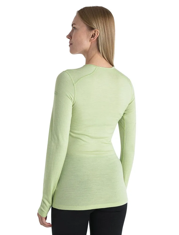 Icebreaker 200 Oasis Long Sleeve Women's Crew - Glazen