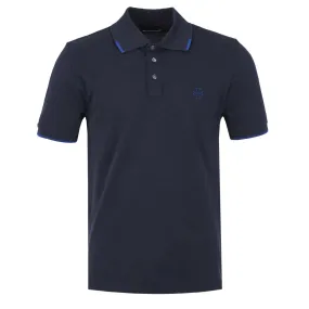 Jacob Cohen Tipped Polo Shirt in Navy