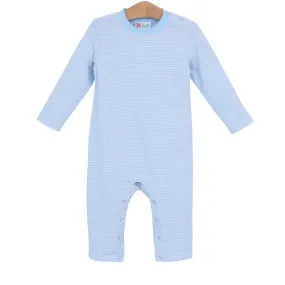 James Romper Light Blue Stripe