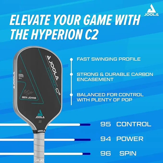 JOOLA Ben Johns Hyperion C2 CFS 16 Pickleball Paddle