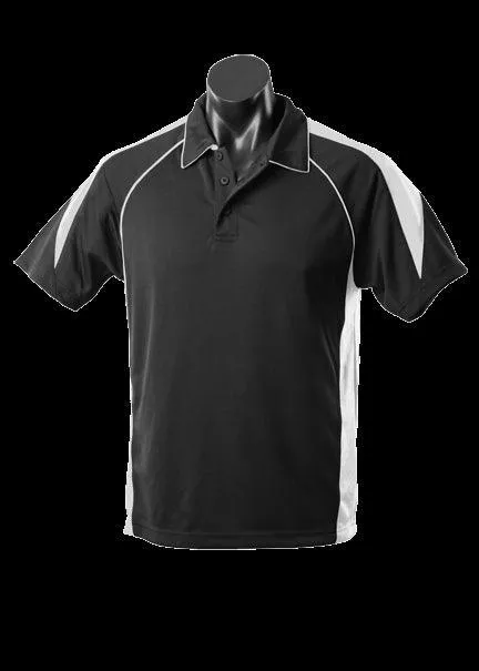 Kids Premier Polo Black/White