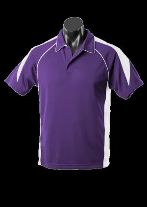 Kids Premier Polo Purple/White