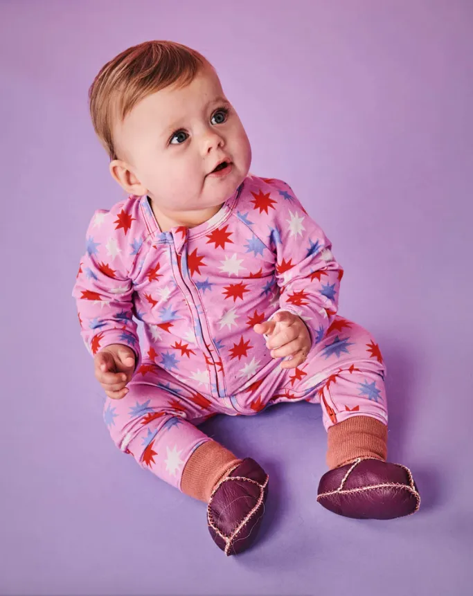 Kip & Co Be A Star Organic Long Sleeve Zip Romper