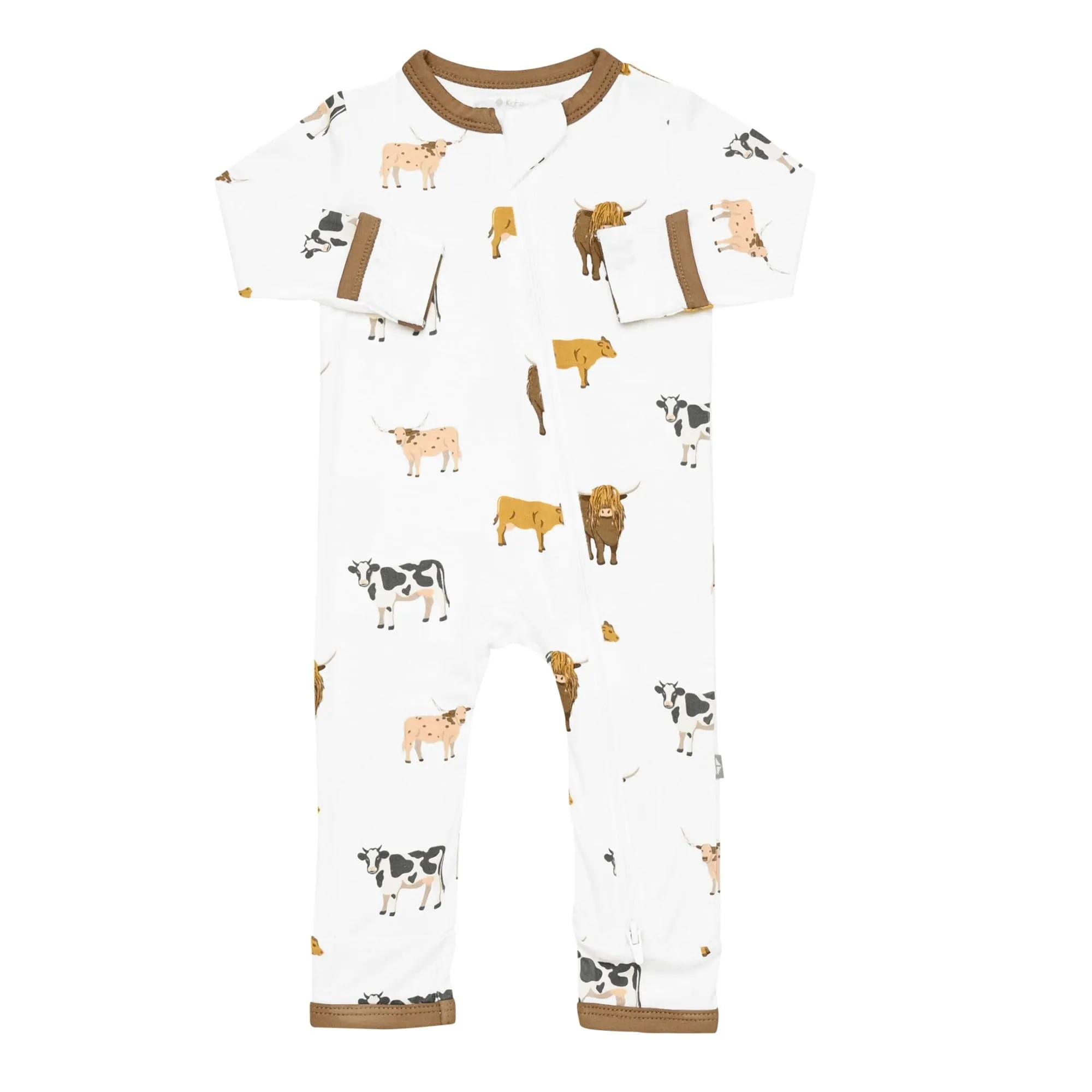 Kyte Baby Zippered Romper | Moo