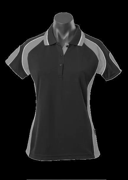 Ladies Murray Polo Black/Ashe