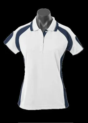 Ladies Murray Polo White/Navy