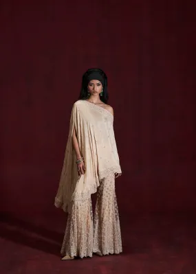 Lana Embroidered Cape & Sharara Set