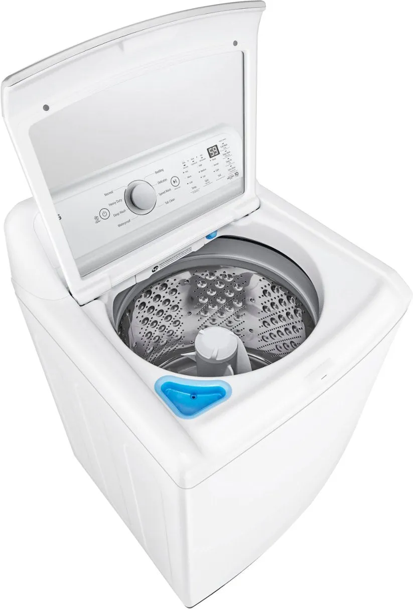 LG - 4.8 Cu. Ft. High-Efficiency Smart Top Load Washer with 4 Way Agitator and TurboDrum