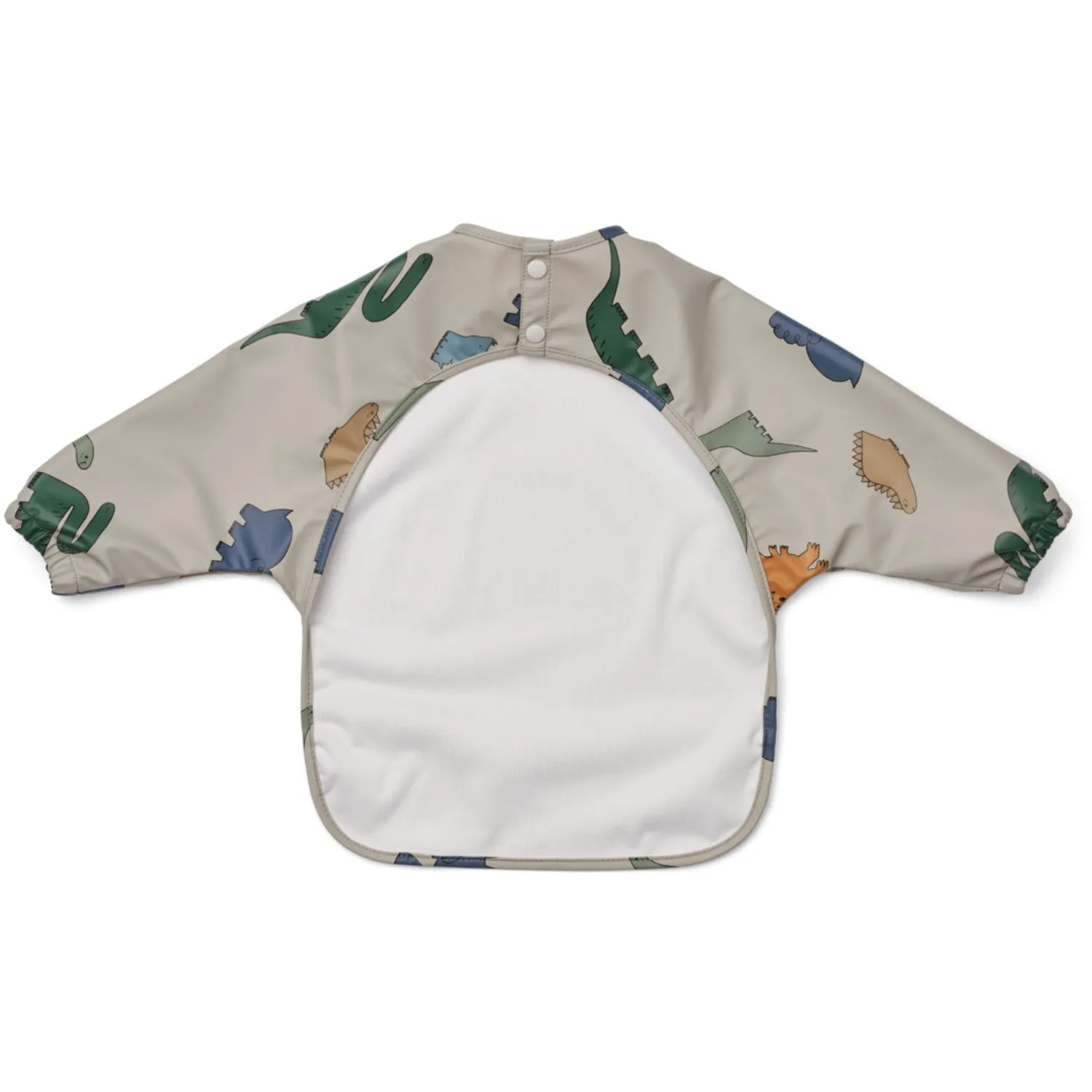 LieWood Dinosaurs / Mist Merle Printed Cape Bib