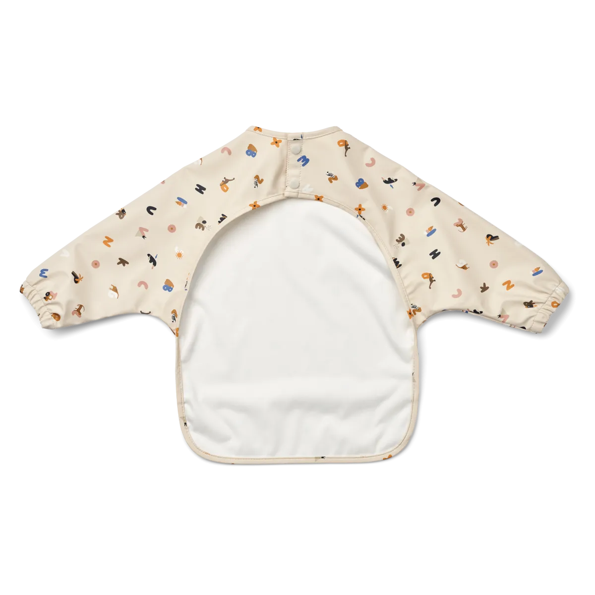 Liewood Merle Cape Bib with sleeves | Alphabet /Sandy