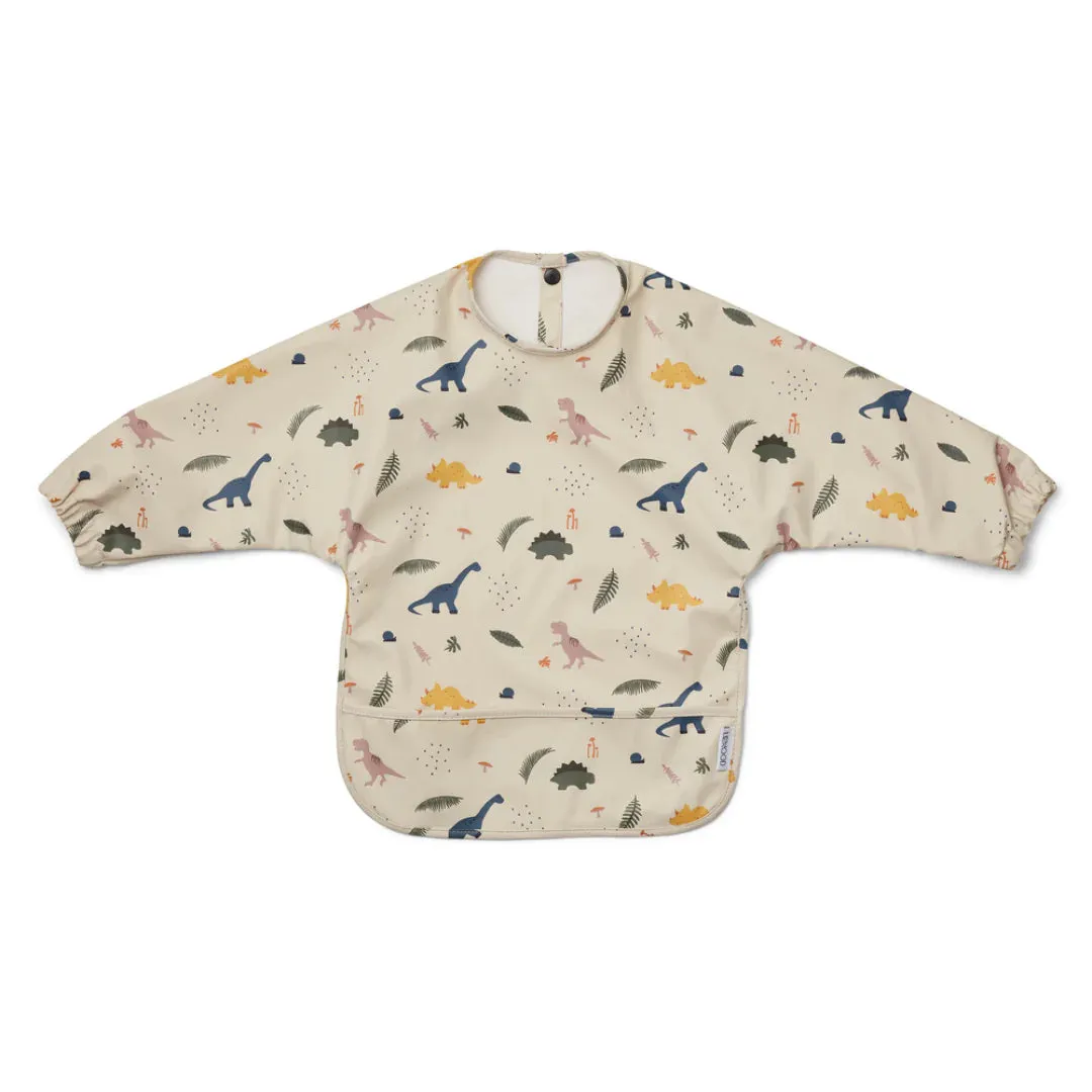 Liewood Merle Cape Bib With sleeves | Dino mix