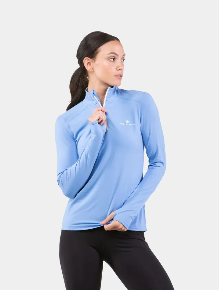 Life Practice 1/2 Zip Top | Lake Blue/Vanilla | Womens