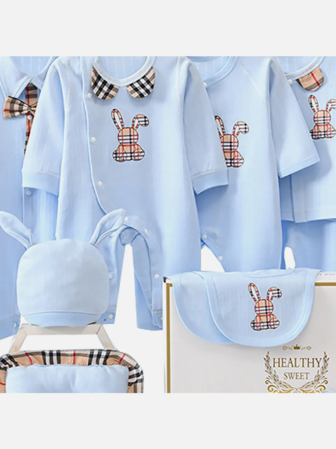 Little Surprise Box 25 pcs Checkered Bunny New born Baby Girl/Boy Gift