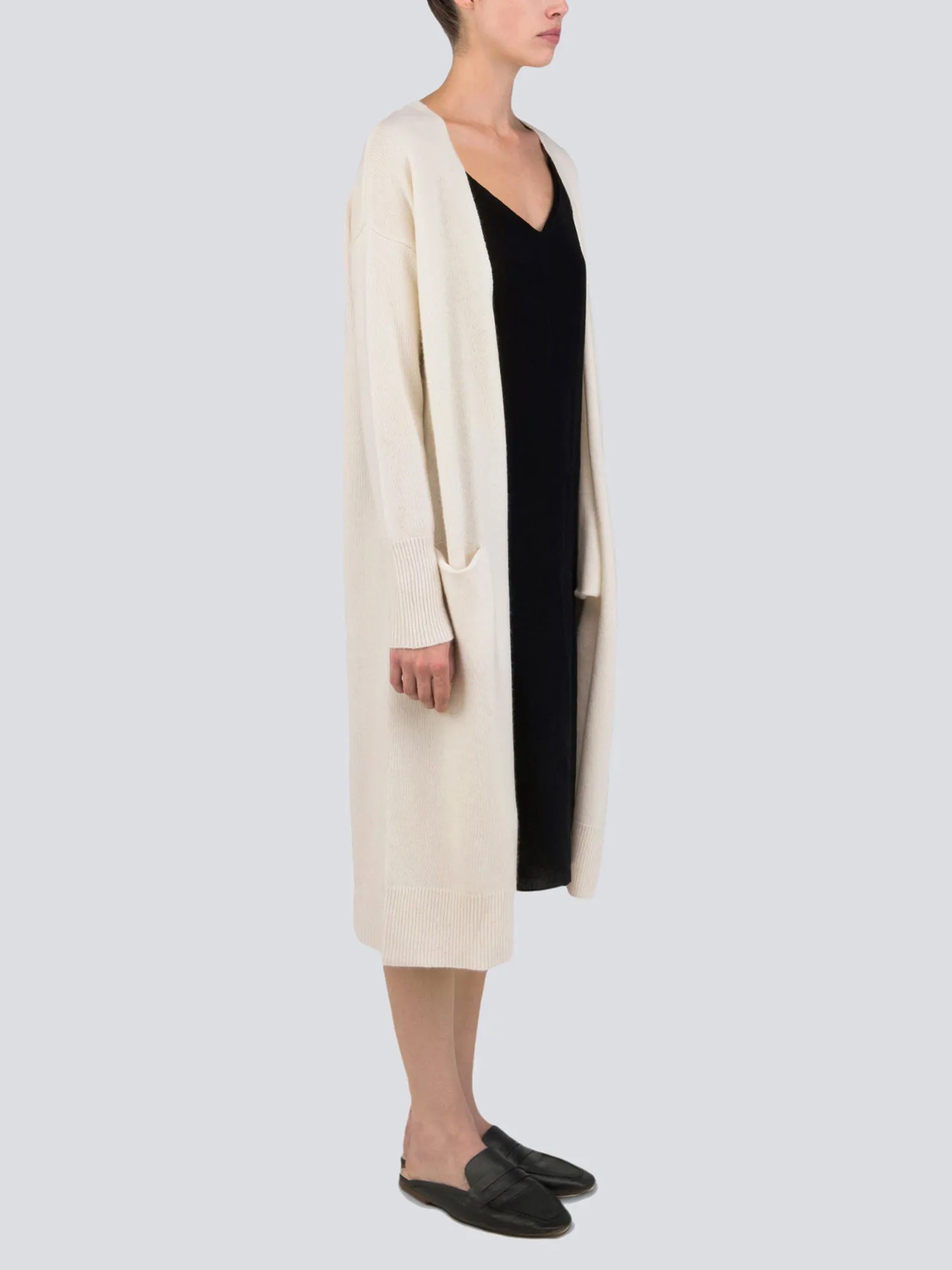 Long Cardigan_Ivory