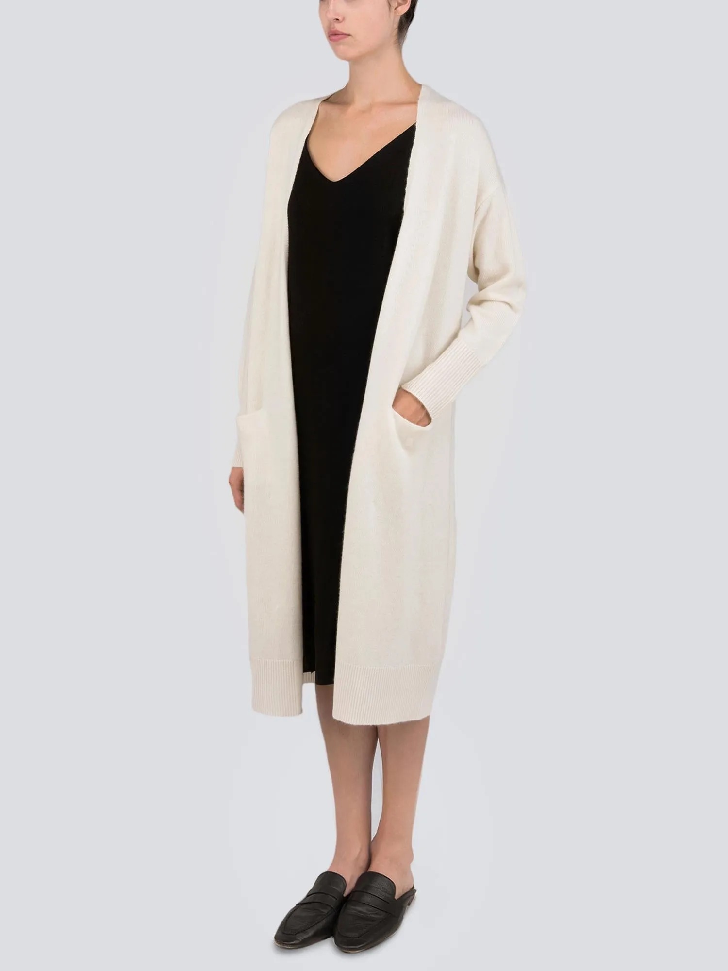 Long Cardigan_Ivory