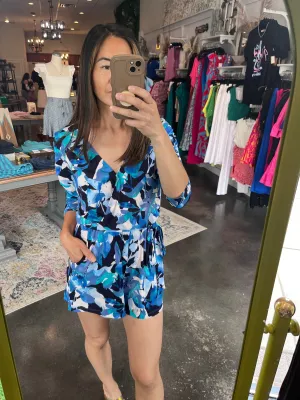 Lorelei Shirred Sleeve Romper