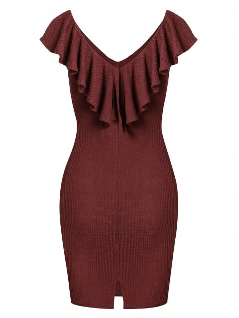 Marvelous Neck Bodycon Dress