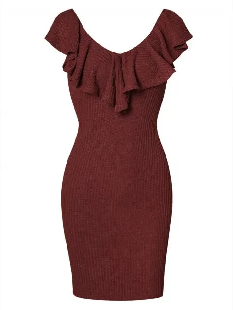 Marvelous Neck Bodycon Dress