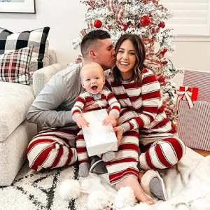 Matching Family Cotton Stripe Christmas PJ's