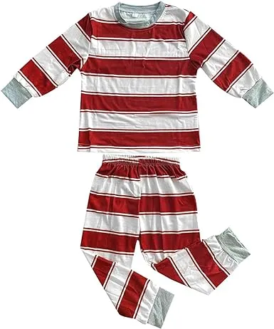 Matching Family Cotton Stripe Christmas PJ's