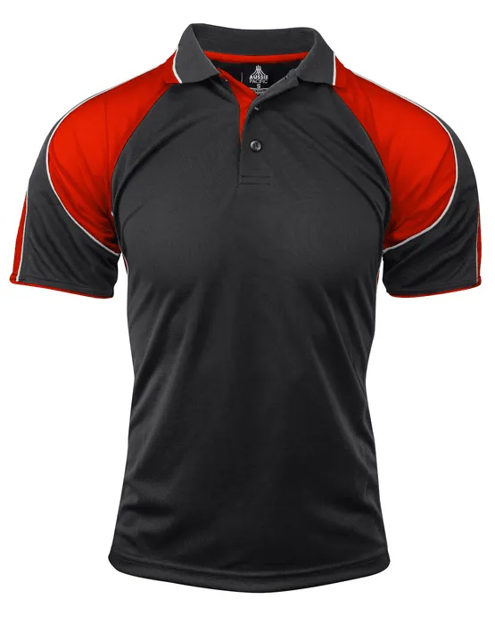 Mens Murray Polo Black/Red