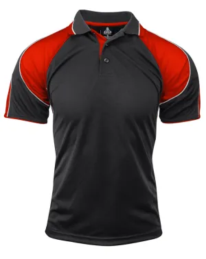 Mens Murray Polo Black/Red